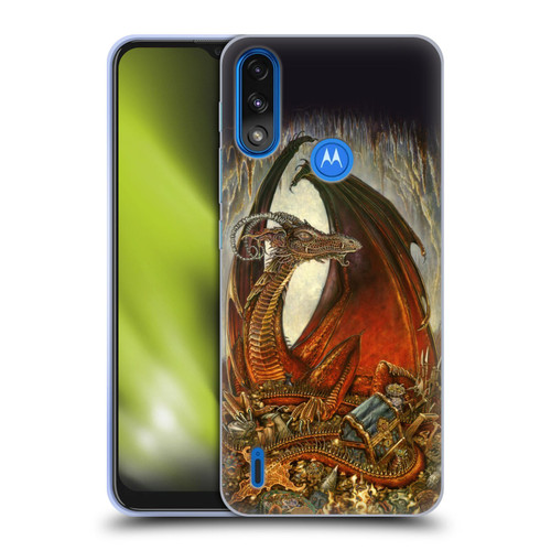 Myles Pinkney Mythical Treasure Dragon Soft Gel Case for Motorola Moto E7 Power / Moto E7i Power
