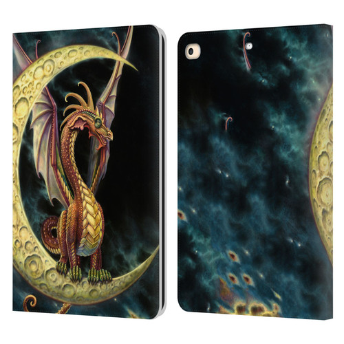 Myles Pinkney Mythical Moon Dragon Leather Book Wallet Case Cover For Apple iPad 9.7 2017 / iPad 9.7 2018