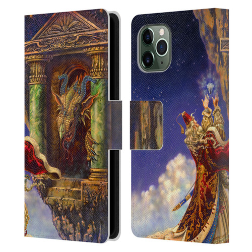 Myles Pinkney Mythical Dragon's Eye Leather Book Wallet Case Cover For Apple iPhone 11 Pro