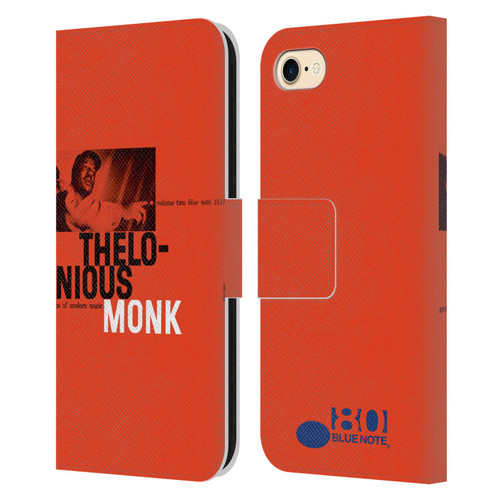 Blue Note Records Albums 2 Thelonious Monk Leather Book Wallet Case Cover For Apple iPhone 7 / 8 / SE 2020 & 2022