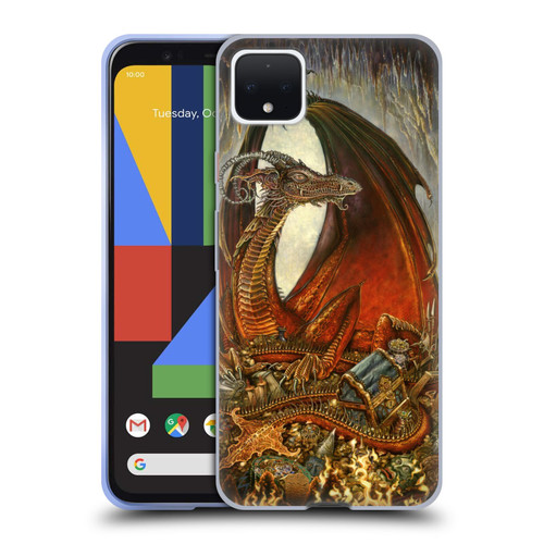 Myles Pinkney Mythical Treasure Dragon Soft Gel Case for Google Pixel 4 XL