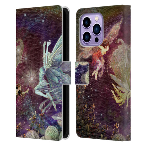 Myles Pinkney Mythical Fairies Leather Book Wallet Case Cover For Apple iPhone 14 Pro Max