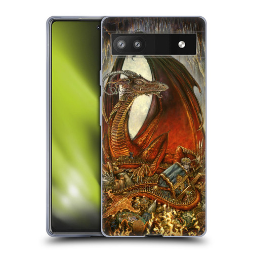 Myles Pinkney Mythical Treasure Dragon Soft Gel Case for Google Pixel 6a