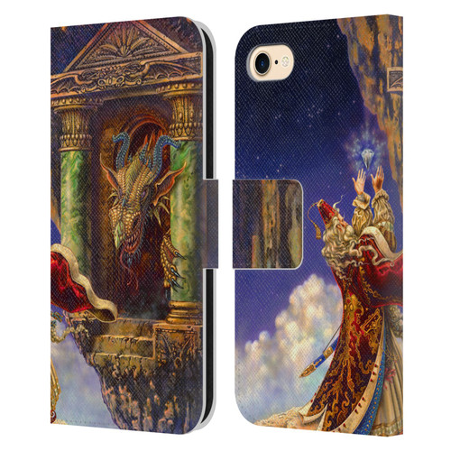 Myles Pinkney Mythical Dragon's Eye Leather Book Wallet Case Cover For Apple iPhone 7 / 8 / SE 2020 & 2022