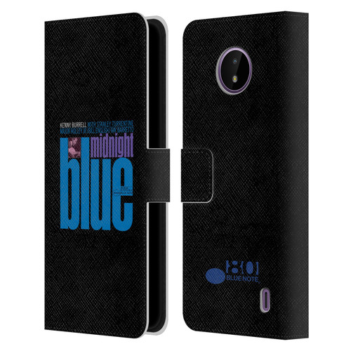 Blue Note Records Albums 2 Kenny Burell Midnight Blue Leather Book Wallet Case Cover For Nokia C10 / C20