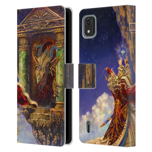 Myles Pinkney Mythical Dragon's Eye Leather Book Wallet Case Cover For Nokia C2 2nd Edition