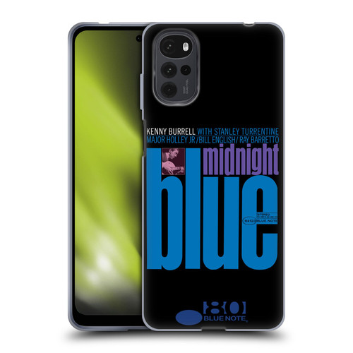 Blue Note Records Albums 2 Kenny Burell Midnight Blue Soft Gel Case for Motorola Moto G22