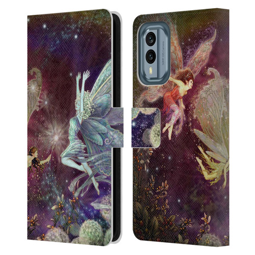 Myles Pinkney Mythical Fairies Leather Book Wallet Case Cover For Nokia X30