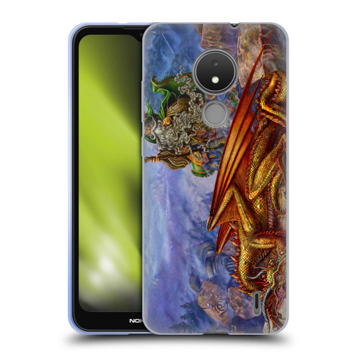 Myles Pinkney Mythical Dragonlands Soft Gel Case for Nokia C21