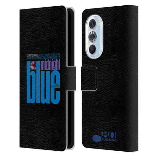 Blue Note Records Albums 2 Kenny Burell Midnight Blue Leather Book Wallet Case Cover For Motorola Edge X30