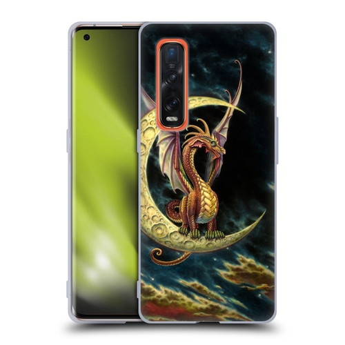 Myles Pinkney Mythical Moon Dragon Soft Gel Case for OPPO Find X2 Pro 5G