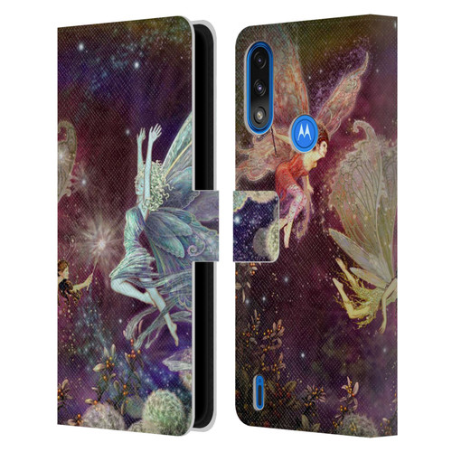 Myles Pinkney Mythical Fairies Leather Book Wallet Case Cover For Motorola Moto E7 Power / Moto E7i Power