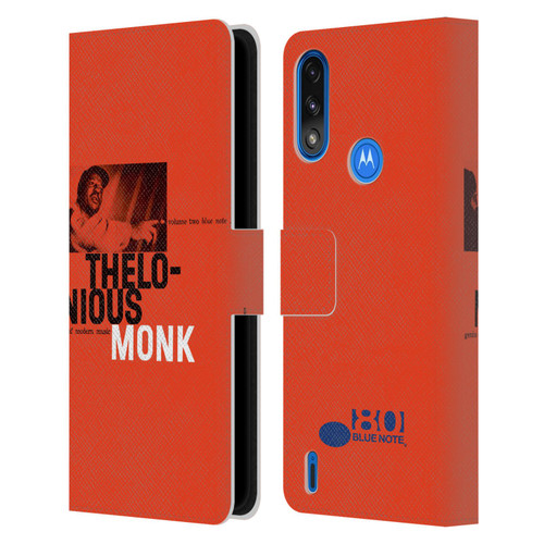 Blue Note Records Albums 2 Thelonious Monk Leather Book Wallet Case Cover For Motorola Moto E7 Power / Moto E7i Power