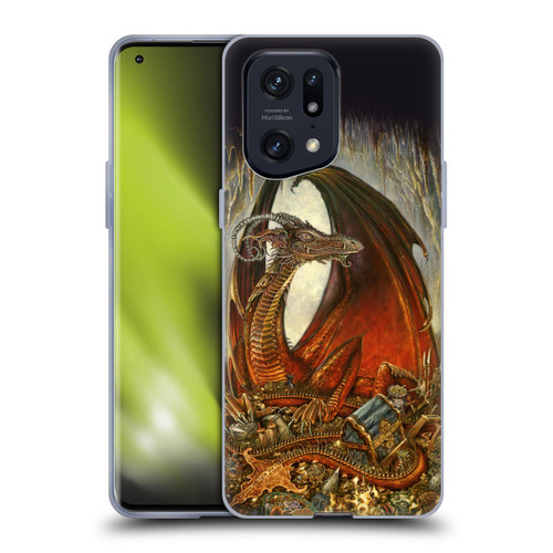 Myles Pinkney Mythical Treasure Dragon Soft Gel Case for OPPO Find X5 Pro