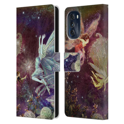Myles Pinkney Mythical Fairies Leather Book Wallet Case Cover For Motorola Moto G (2022)