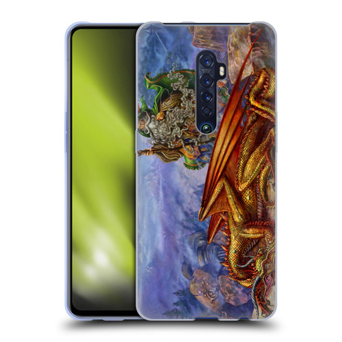 Myles Pinkney Mythical Dragonlands Soft Gel Case for OPPO Reno 2
