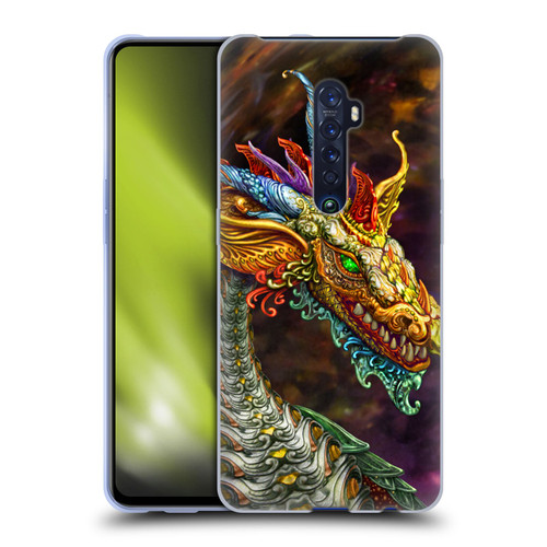 Myles Pinkney Mythical Silver Dragon Soft Gel Case for OPPO Reno 2