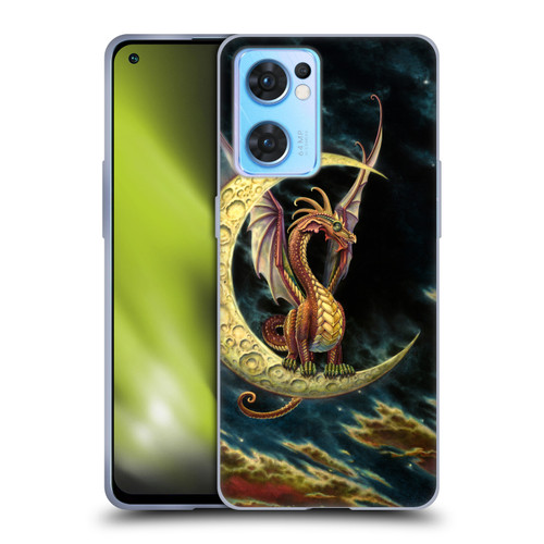 Myles Pinkney Mythical Moon Dragon Soft Gel Case for OPPO Reno7 5G / Find X5 Lite
