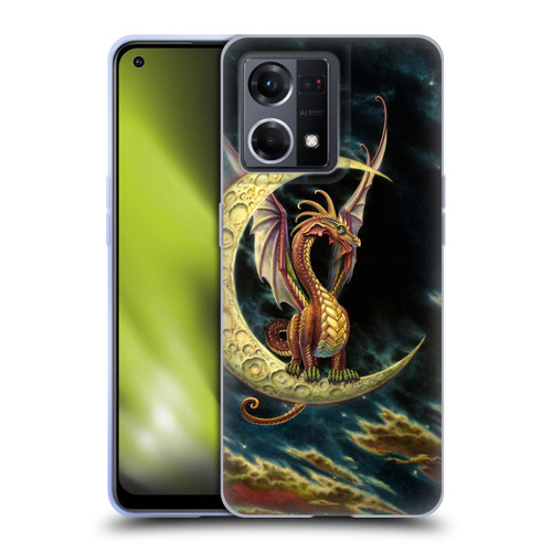 Myles Pinkney Mythical Moon Dragon Soft Gel Case for OPPO Reno8 4G