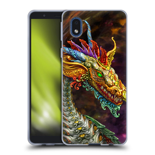 Myles Pinkney Mythical Silver Dragon Soft Gel Case for Samsung Galaxy A01 Core (2020)
