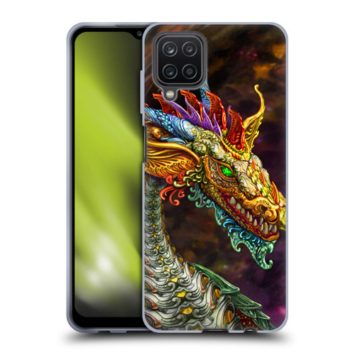Myles Pinkney Mythical Silver Dragon Soft Gel Case for Samsung Galaxy A12 (2020)
