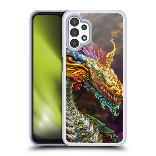 Myles Pinkney Mythical Silver Dragon Soft Gel Case for Samsung Galaxy A13 (2022)