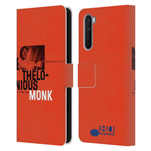 Blue Note Records Albums 2 Thelonious Monk Leather Book Wallet Case Cover For OnePlus Nord 5G