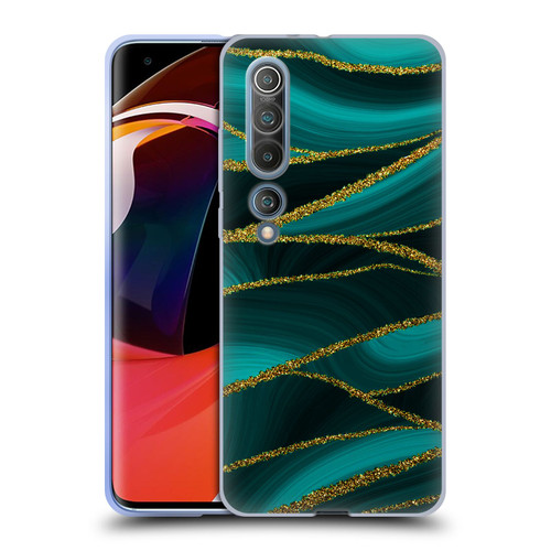 UtArt Malachite Emerald Turquoise Shimmers Soft Gel Case for Xiaomi Mi 10 5G / Mi 10 Pro 5G