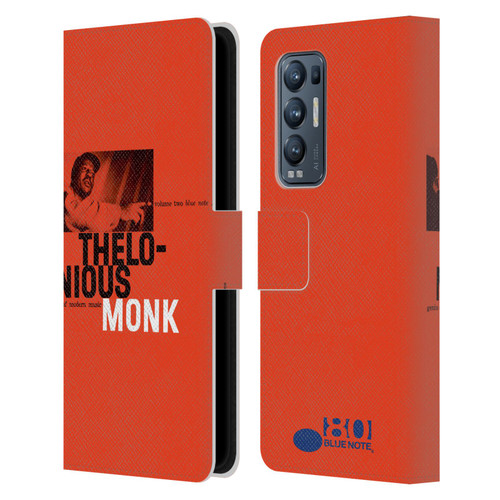 Blue Note Records Albums 2 Thelonious Monk Leather Book Wallet Case Cover For OPPO Find X3 Neo / Reno5 Pro+ 5G