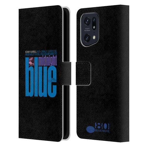 Blue Note Records Albums 2 Kenny Burell Midnight Blue Leather Book Wallet Case Cover For OPPO Find X5