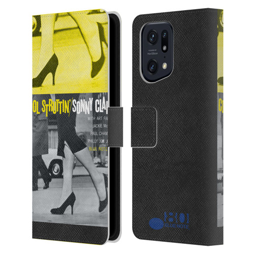 Blue Note Records Albums 2 Sonny Clark Cool Struttin' Leather Book Wallet Case Cover For OPPO Find X5 Pro