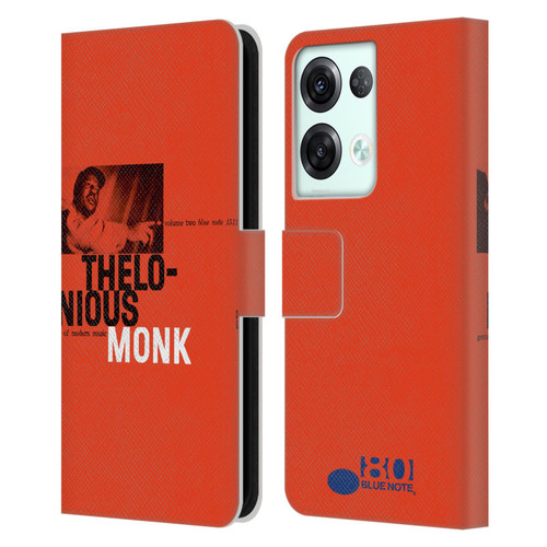 Blue Note Records Albums 2 Thelonious Monk Leather Book Wallet Case Cover For OPPO Reno8 Pro