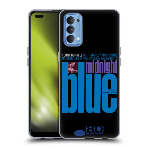 Blue Note Records Albums 2 Kenny Burell Midnight Blue Soft Gel Case for OPPO Reno 4 5G