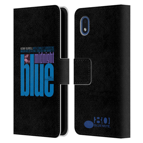 Blue Note Records Albums 2 Kenny Burell Midnight Blue Leather Book Wallet Case Cover For Samsung Galaxy A01 Core (2020)