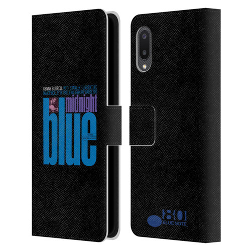 Blue Note Records Albums 2 Kenny Burell Midnight Blue Leather Book Wallet Case Cover For Samsung Galaxy A02/M02 (2021)