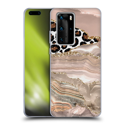 UtArt Wild Cat Marble Cheetah Waves Soft Gel Case for Huawei P40 Pro / P40 Pro Plus 5G