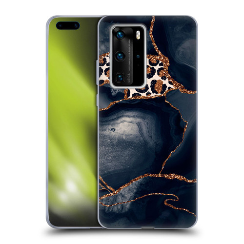 UtArt Wild Cat Marble Leopard Soft Gel Case for Huawei P40 Pro / P40 Pro Plus 5G