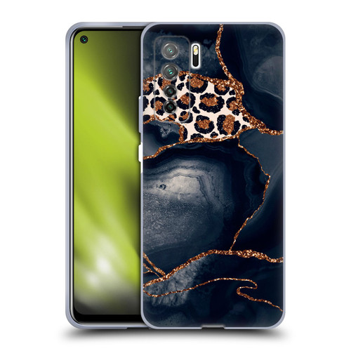 UtArt Wild Cat Marble Leopard Soft Gel Case for Huawei Nova 7 SE/P40 Lite 5G