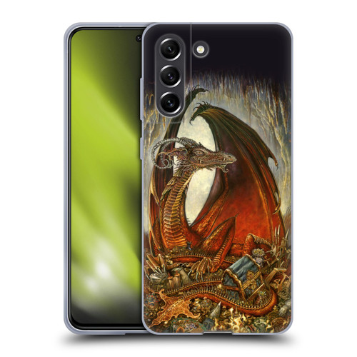 Myles Pinkney Mythical Treasure Dragon Soft Gel Case for Samsung Galaxy S21 FE 5G