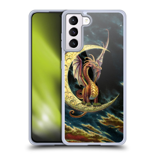 Myles Pinkney Mythical Moon Dragon Soft Gel Case for Samsung Galaxy S21+ 5G