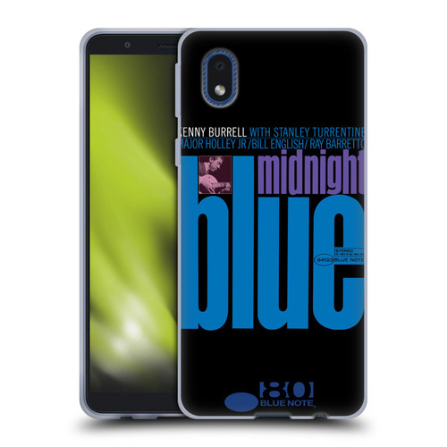 Blue Note Records Albums 2 Kenny Burell Midnight Blue Soft Gel Case for Samsung Galaxy A01 Core (2020)
