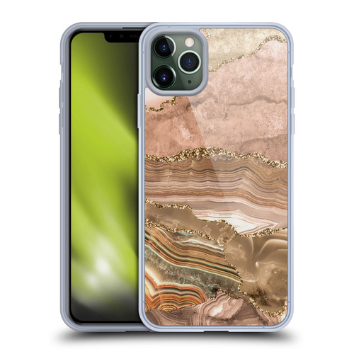 UtArt Wild Cat Marble Beige Gold Soft Gel Case for Apple iPhone 11 Pro Max