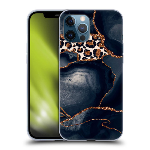 UtArt Wild Cat Marble Leopard Soft Gel Case for Apple iPhone 12 Pro Max