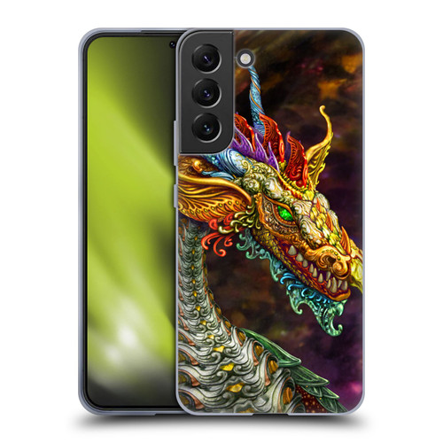 Myles Pinkney Mythical Silver Dragon Soft Gel Case for Samsung Galaxy S22+ 5G