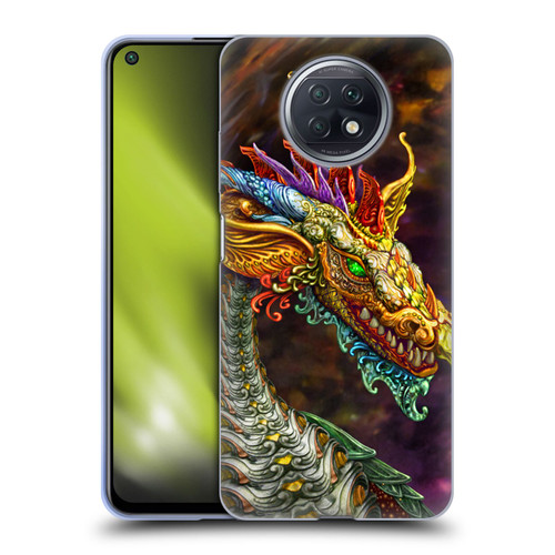 Myles Pinkney Mythical Silver Dragon Soft Gel Case for Xiaomi Redmi Note 9T 5G