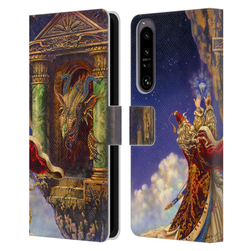 Myles Pinkney Mythical Dragon's Eye Leather Book Wallet Case Cover For Sony Xperia 1 IV