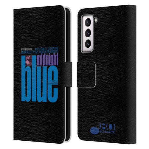 Blue Note Records Albums 2 Kenny Burell Midnight Blue Leather Book Wallet Case Cover For Samsung Galaxy S21 5G