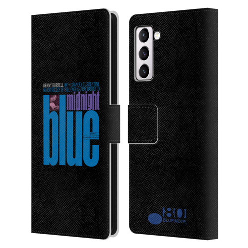 Blue Note Records Albums 2 Kenny Burell Midnight Blue Leather Book Wallet Case Cover For Samsung Galaxy S21+ 5G