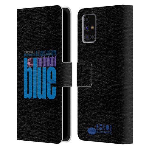 Blue Note Records Albums 2 Kenny Burell Midnight Blue Leather Book Wallet Case Cover For Samsung Galaxy M31s (2020)