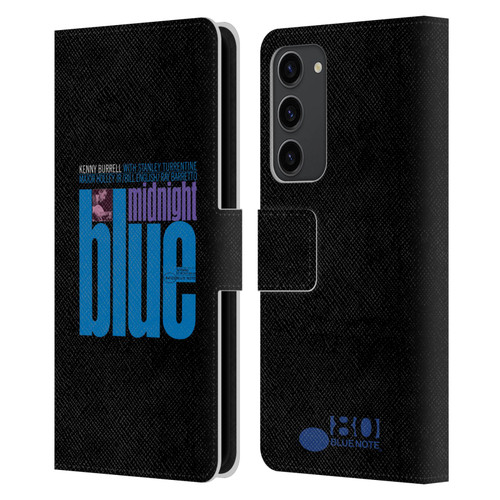 Blue Note Records Albums 2 Kenny Burell Midnight Blue Leather Book Wallet Case Cover For Samsung Galaxy S23+ 5G